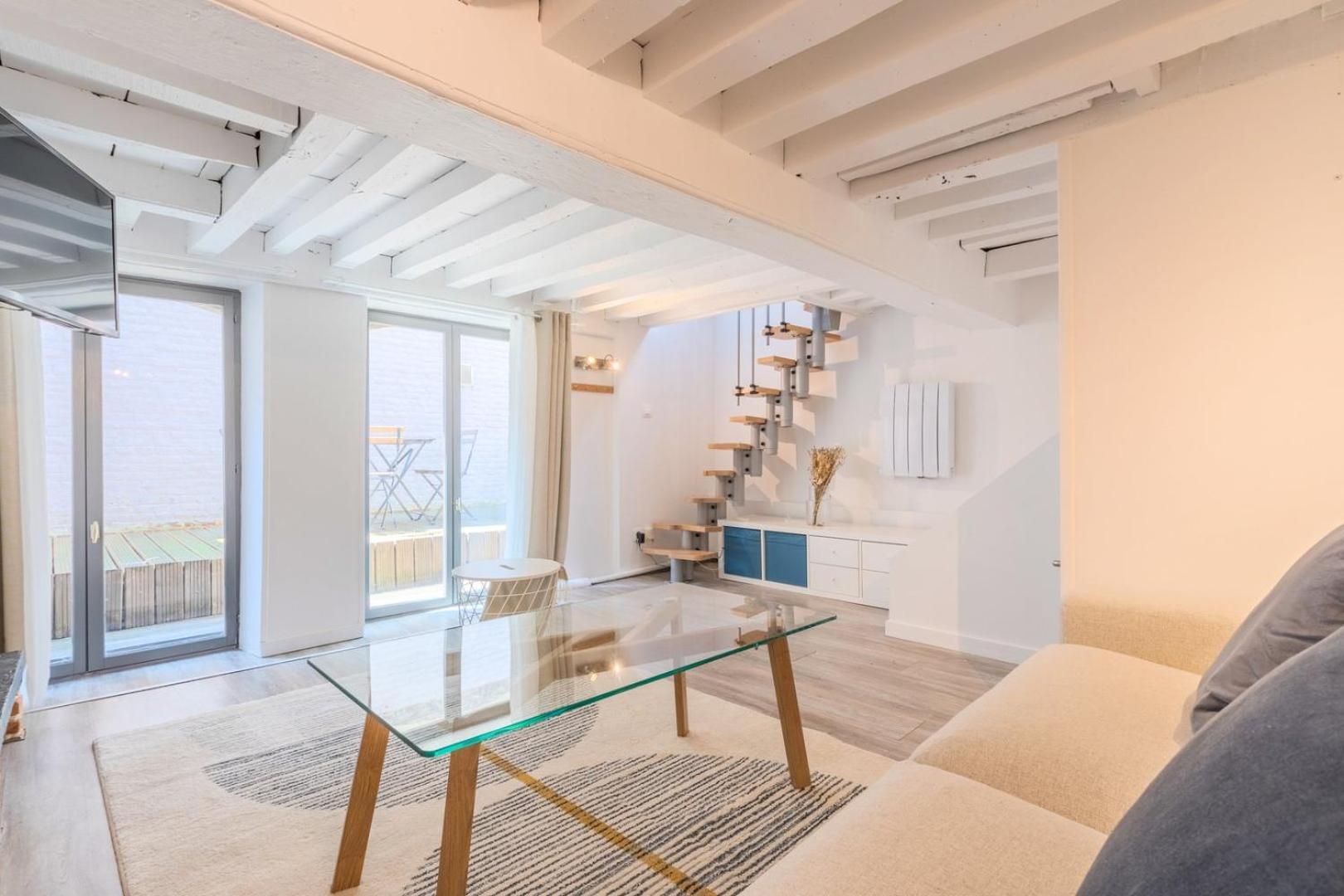 Atypical Triplex Near Grand Place With Terrace Rijsel Buitenkant foto